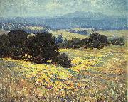Granville Redmond California Oaks and Poppies USA oil painting artist